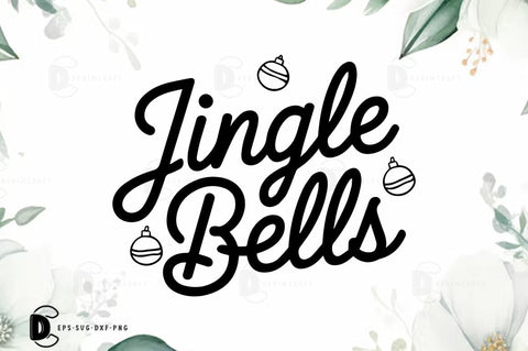 Jingle bells, Christmas Quote SVG Design SVG FiveStarCrafting 