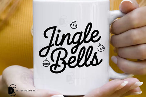 Jingle bells, Christmas Quote SVG Design SVG FiveStarCrafting 