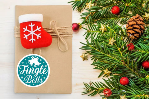 Jingle bells Sticker Design Sublimation Regulrcrative 