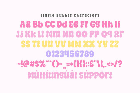 Jingle Bubble - Cute Bubble Font Font Masyafi Studio 
