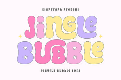 Jingle Bubble - Cute Bubble Font Font Masyafi Studio 