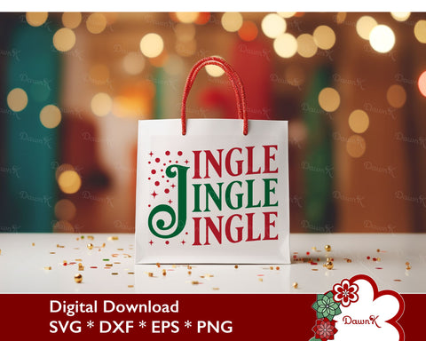 Jingle Jingle Jingle SVG - Christmas Cut File SVG DawnKDesigns 