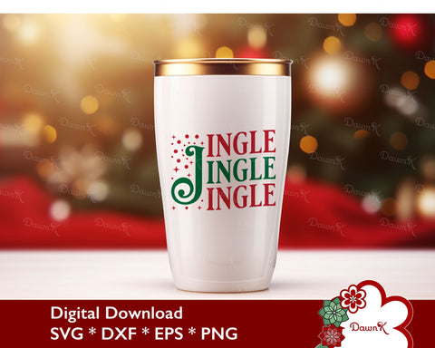 Jingle Jingle Jingle SVG - Christmas Cut File SVG DawnKDesigns 