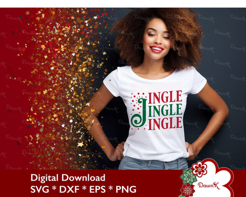 Jingle Jingle Jingle SVG - Christmas Cut File SVG DawnKDesigns 