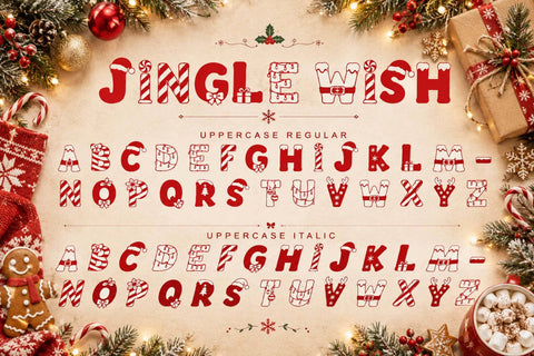 Jingle Wish Font Prasetya Letter 