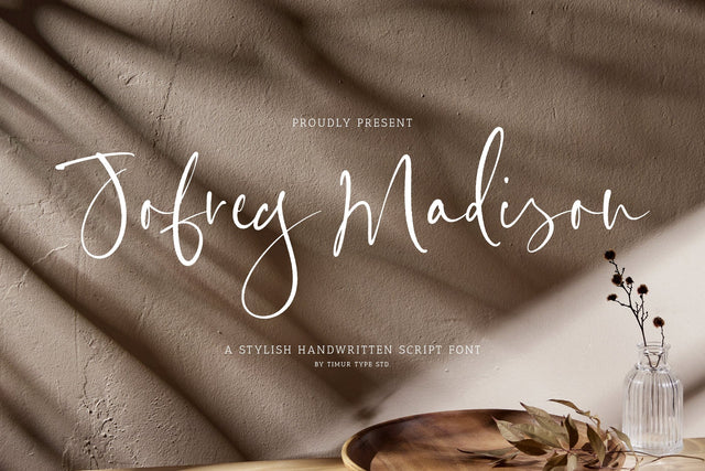 Jofrey Madison - Stylish Handwritten Script Font Font Timur type 