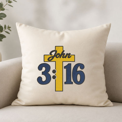 John 3:16 Cross Machine Embroidery Design – Christian Bible Verse Faith Religious Design Embroidery/Applique DESIGNS PatternFeed8 