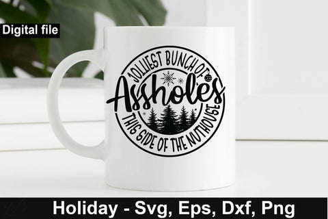 Jolliest bunch of this side of the nuthouse svg, Christmas svg, Cut files, Christmas Cricut, Christmas Holiday, Svg, T-shirt, T-shirt svg, USA holiday svg, Craft SVG Isabella Machell 