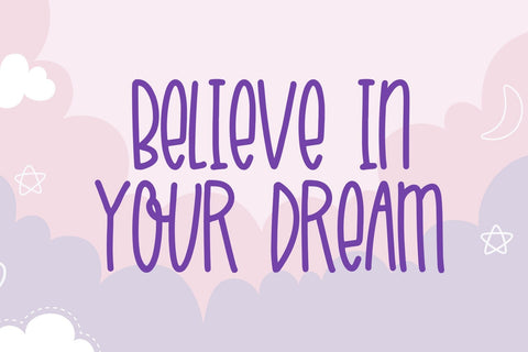 Jolly Dream - Skinny Handwritten Font Font Dm Letter Studio 