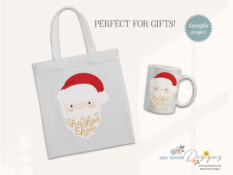 Jolly Layered Santa SVG SVG Aja Nicole Designs 