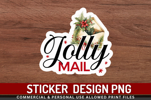 Jolly mail Stickers Design Sublimation Regulrcrative 