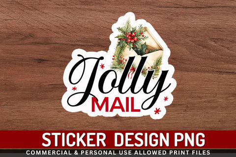 Jolly mail Stickers Design Sublimation Regulrcrative 