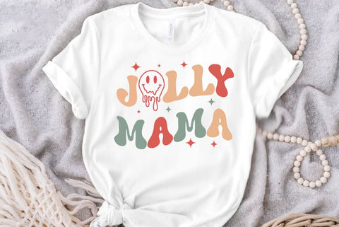 Jolly mama, Retro Christmas Svg, Christmas shirt design, Christmas Mega bundle, Christmas Retro Svg, Vintage Christmas Svg, Retro Xmas png sublimation SVG FiveStarCrafting 