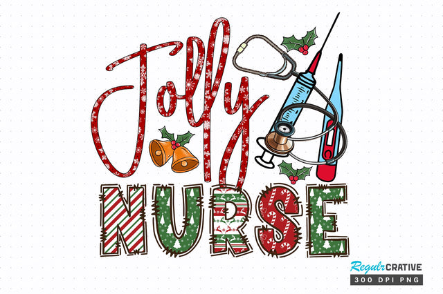 Jolly nurse png design Sublimation Regulrcrative 