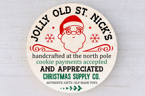 Jolly old st nicks handcrafted at the SVG Design SVG Regulrcrative 