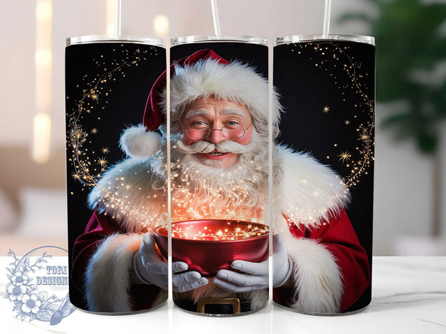 Jolly Santa Christmas Tumbler, Holiday Santa Design, Festive Santa Art, Jolly Christmas Graphic, Cute Santa Pattern, 20oz Tumbler, Sublimation Design Sublimation ToriDesigns 