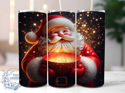 Jolly Santa Christmas Tumbler, Holiday Santa Design, Festive Santa Art, Jolly Christmas Graphic, Cute Santa Pattern, 20oz Tumbler, Sublimation Design Sublimation ToriDesigns 
