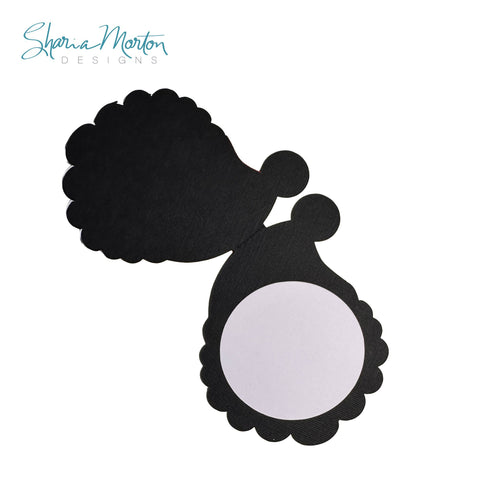 Jolly Santa Face Christmas Card SVG Sharia Morton Designs 