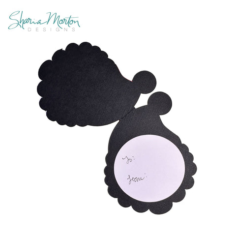 Jolly Santa Face Christmas Card SVG Sharia Morton Designs 