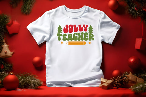 Jolly Teacher | Christmas SVG Cut File SVG CraftLabSVG 