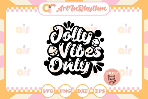 Jolly vibes only svg, Jolly Christmas svg SVG Artinrhythm shop 