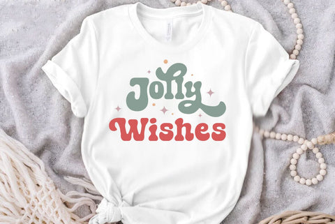 Jolly wishes, Retro Christmas Svg, Christmas shirt design, Christmas Mega bundle, Christmas Retro Svg, Vintage Christmas Svg, Retro Xmas png sublimation SVG FiveStarCrafting 