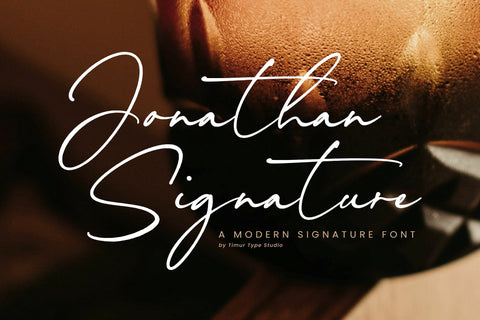 Jonathan Signature - Modern Signature Font Font Timur type 