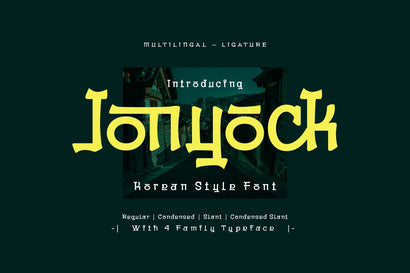 Jonyock - Korean Style Font Font twinletter 