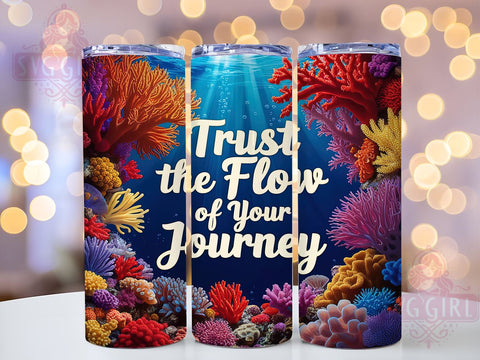 Journey Tumbler, Inspirational Wrap, 20oz Tumbler Design, Sublimation PNG, Life Affirmation Gift, Motivational Decor, Travel Inspired Tumbler, Positive Vibes Tumbler Sublimation SvggirlplusArt 