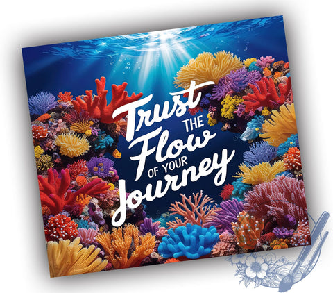 Journey Tumbler Wrap, Life Inspirational Design, 20oz Sublimation Tumbler, Positive Affirmation Gift, Motivational Drinkware, Self-Discovery Decor, Inspirational Quote Tumbler, Personal Gr Sublimation ToriDesigns 