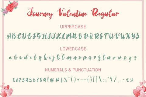 Journey Valentine – Heart Script Font Font AnningArts Design 