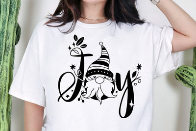 Joy Gnome Boy Svg file, Gnome Svg, Joy Svg, Christmas sign svg, Joy to the world svg, Motivational svg, Christmas shirt svg, Kid Xmas svg SVG DesignDestine 