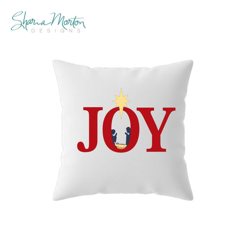 Joy Holy Family | Nativity Manger Scene Christmas Design for Faith-Inspired Decor Sublimation Sharia Morton Designs 