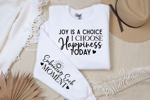 Joy is a Choice I Choose Happiness Today Sleeve SVG Design, Christian Sleeve SVG, Faith SVG Design, Jesus Sleeve SVG, Religious Sleeve SVG SVG Regulrcrative 