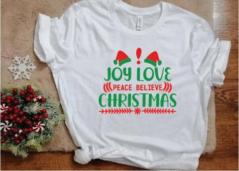 joy love peace believe christmas svg SVG designer krishna 