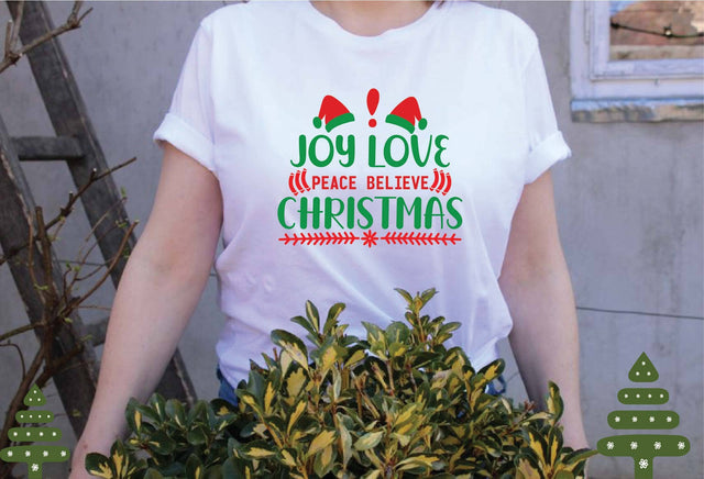 joy love peace believe christmas svg SVG designer krishna 