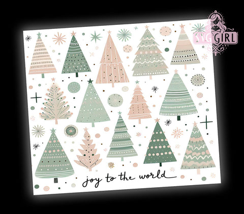 Joy To The World 20oz Tumbler Wrap, Joy To The World, Tumbler Wrap, Sublimation Tumbler, 20oz Tumbler, Holiday Tumbler, Christmas Gift, Custom Tumbler Sublimation SvggirlplusArt 