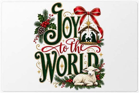 Joy to the World Christmas Nativity Design SVG BillahCrafts 
