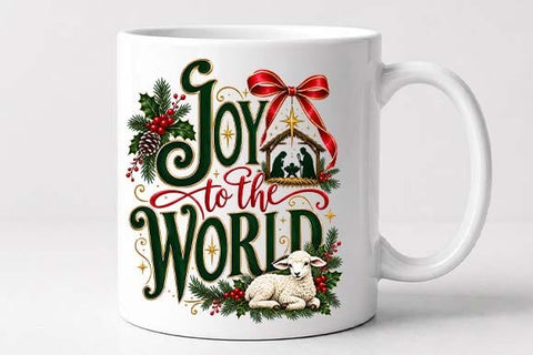 Joy to the World Christmas Nativity Design SVG BillahCrafts 