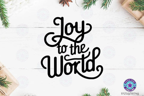 Joy to the world, Christmas Quote SVG Design, Christmas Sublimation SVG FiveStarCrafting 
