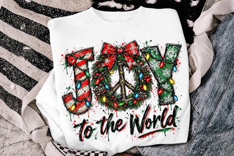 Joy To The World Christmas Sublimation PNG SVG DesignDestine 