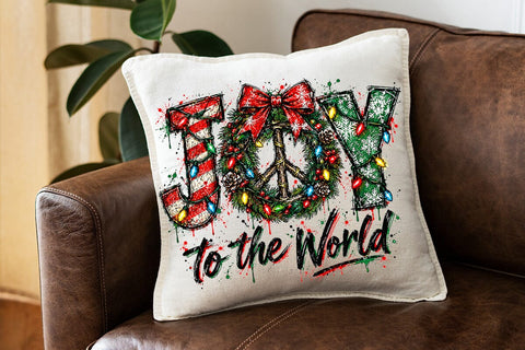 Joy To The World Christmas Sublimation PNG SVG DesignDestine 