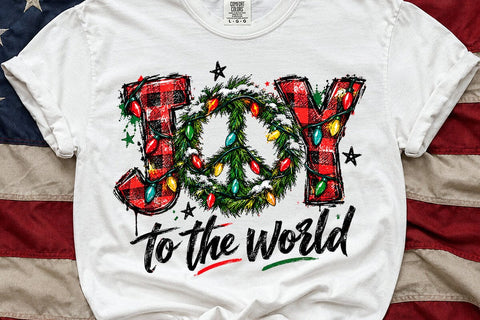 Joy To The World Christmas Sublimation PNG SVG DesignDestine 