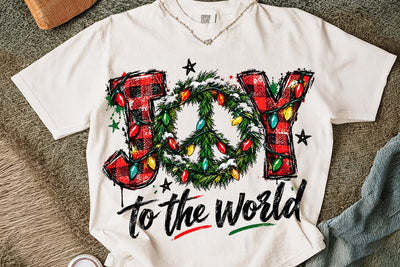 Joy To The World Christmas Sublimation PNG SVG DesignDestine 