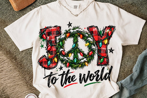 Joy To The World Christmas Sublimation PNG SVG DesignDestine 