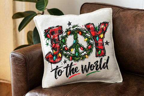 Joy To The World Christmas Sublimation PNG SVG DesignDestine 