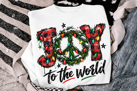 Joy To The World Christmas Sublimation PNG SVG DesignDestine 