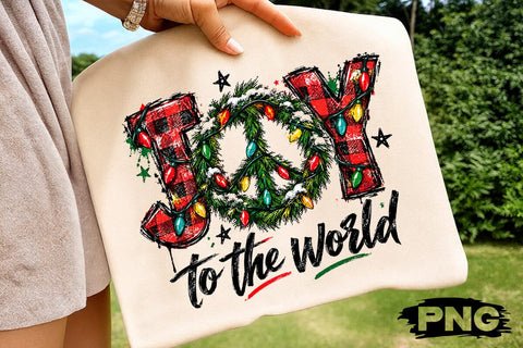 Joy To The World Christmas Sublimation PNG SVG DesignDestine 