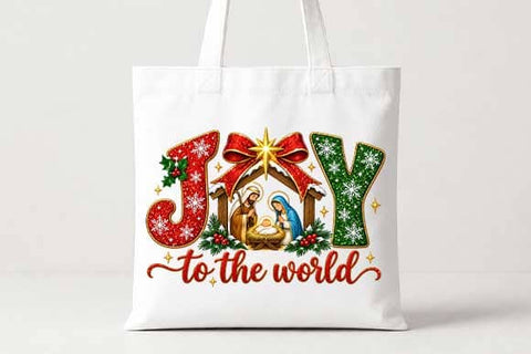 Joy to the World Nativity Christmas PNG SVG BillahCrafts 