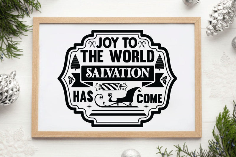 Joy to the world salvation has come SVG Angelina750 